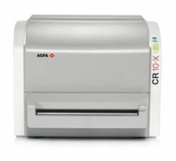 AGFA CR 10-X veterinary digitizer, front-loading